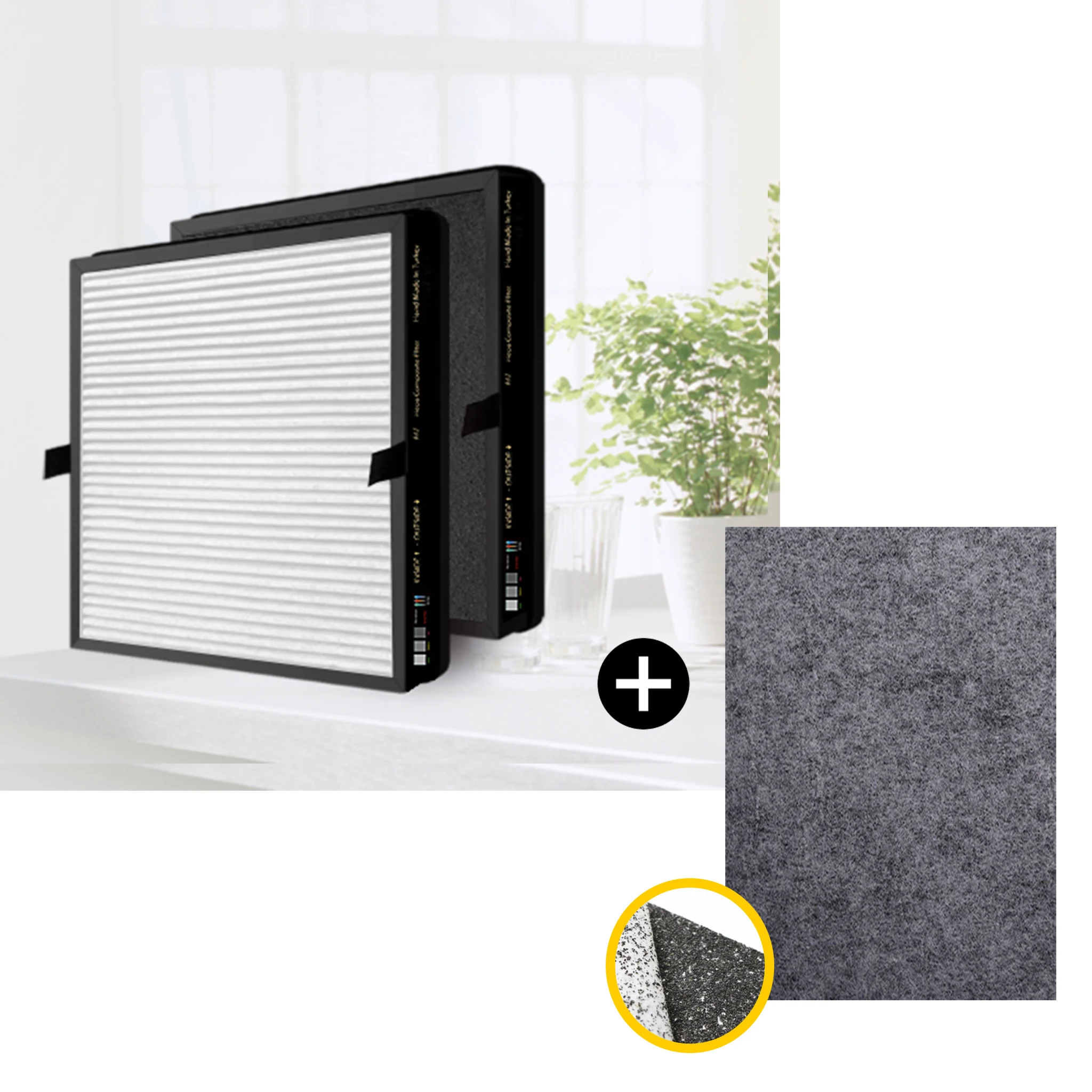 

257*304*38mm Coway AIRMEGA Max 2 Air Purifier 300 / 300S Compatible Hepa Carbon Composite Filter and Protective
