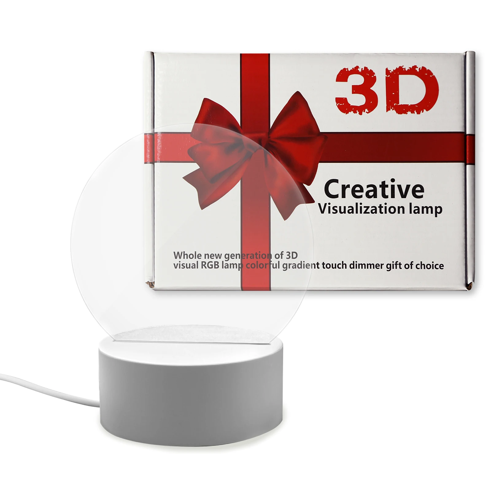 Подарок для мамы 3D ночные светильники с гравировкой акриловый ночник USB подарок