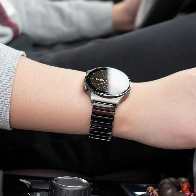 22mm Strap for Original Huawei Watch 3 Pro Ceramics Watch Band for GT 2 46mm Magic 2 GT2e Wrist Band For Samsung galaxy watch 3