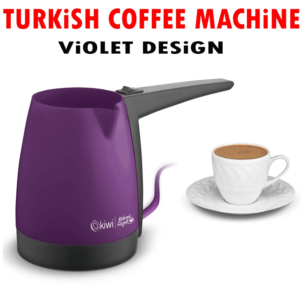 

Electric Turkish Coffee Maker Pot Delicious Fast Home Office Use Kitchen Kettle Portable Espresso Cappuccino Easy Operation