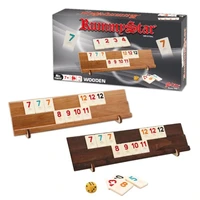 rummy game set gift for christmas wood high quality rummy board game gift for housewarming party games