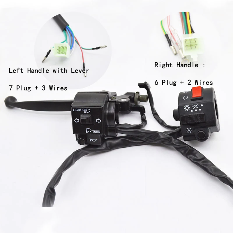 

E0054 Motorcycle GS 125 Handlebar Switch Assy Assembly Left Right For Suzuki GS125 GN125 GS GN 125 Clutch Lever Bake Switches