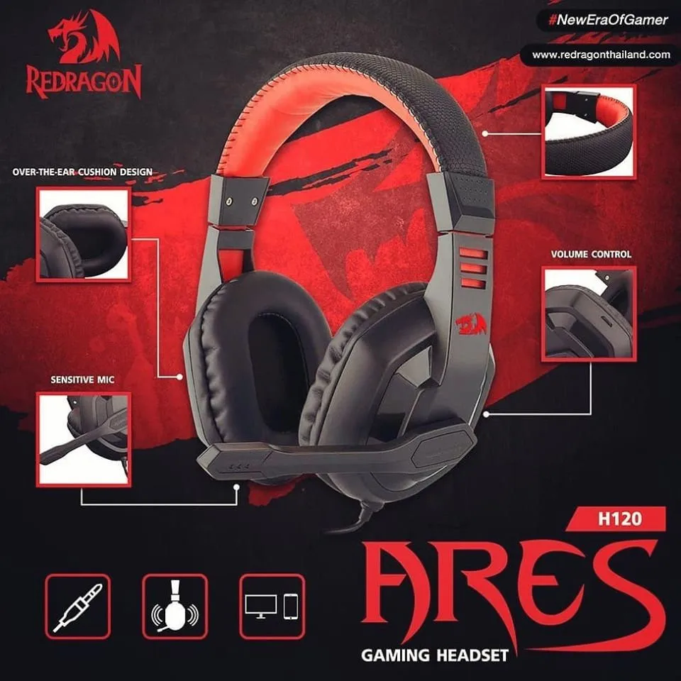 Redragon Headset Ares Gaming H120 