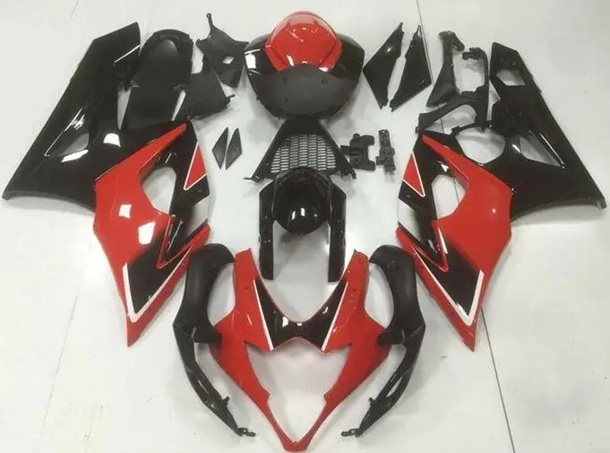 

Injection Mold New ABS Fairings Kit Fit for Suzuki GSX-R 1000 K5 2005 2006 05 06 Bodywork Set Red Black