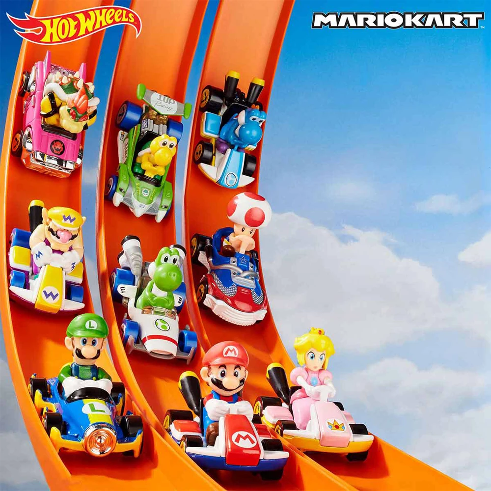 Hot Wheels Mario Kart автомобили с персонажами Оригинальные рождественские подарки на