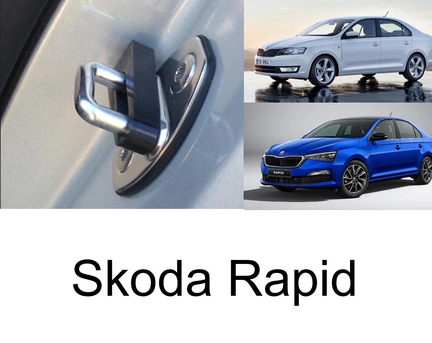Демпферы замков дверей Skoda Rapid|Защитный корпус дверного замка| |