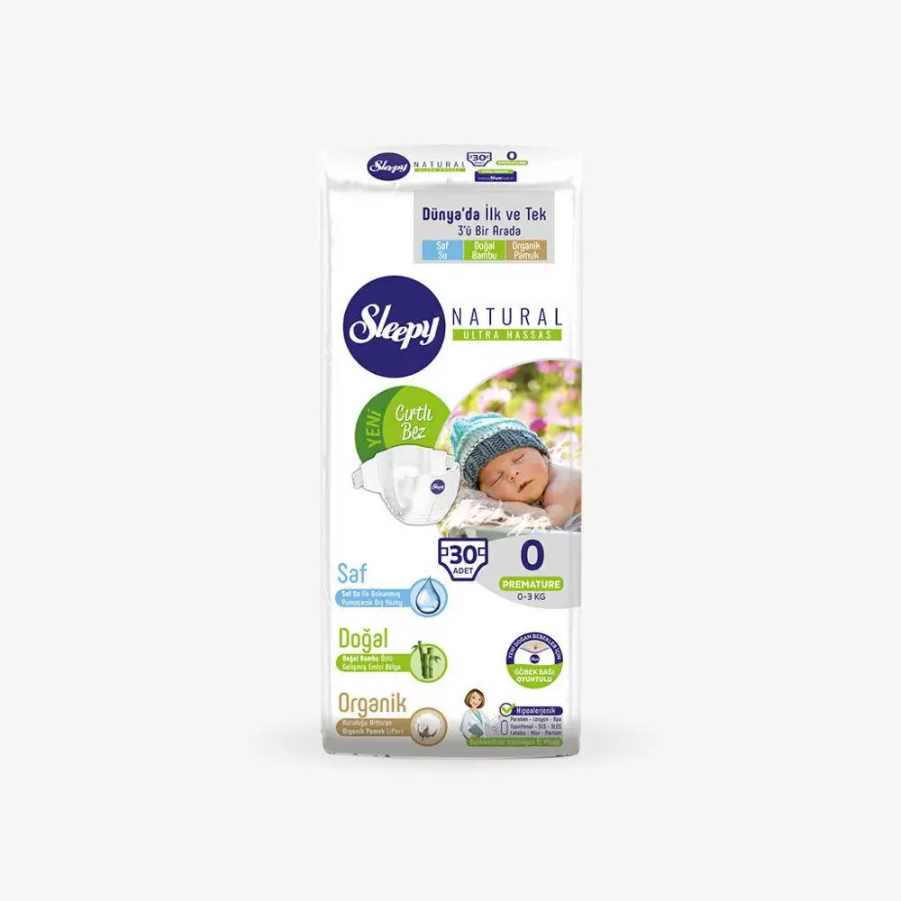 

Sleepy Natural Preemie Baby Diaper 0 Size
