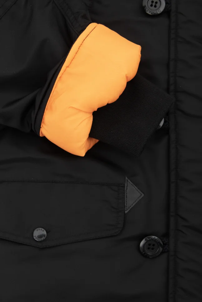 Куртка аляска Nord Denali Husky black/orange | Мужская одежда