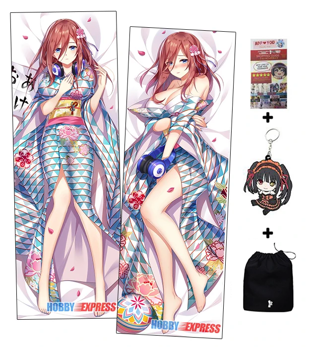 H3933A Hobby Express аниме Dakimakura японское обнимающее тело Наволочки Чехол Quintuplets Miku Yotsuba Nino Itsuki Nakano - Цвет: H3933A