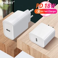 18w pd usb type c quick charger adapter for iphone 12 11 pro xr x xs max 8 fast charging eu us uk au plug travel pd charger port