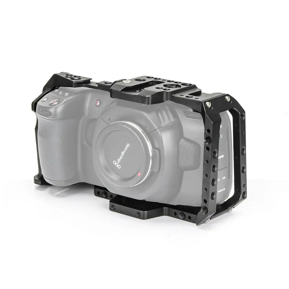 EachRig BMPCC 4K 6K Камера клетка для blackmagic Design карман Кино с креплением вспышки Холодный