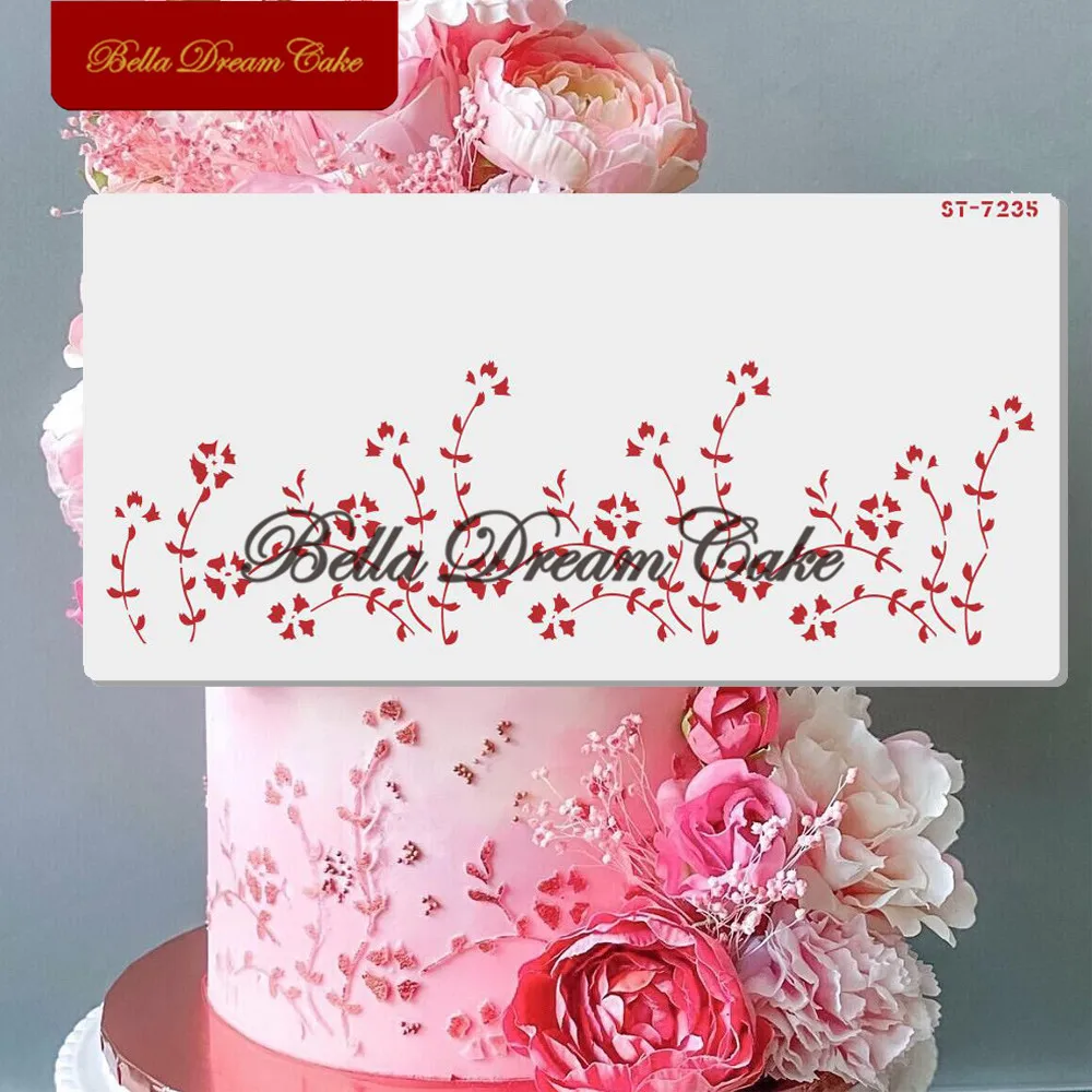 Цветочный трафарет для торта в виде винограда домашних животных шоколадная