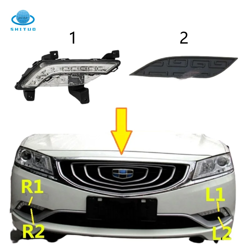 

Для Geely Emgrand GT GC9 Borui автомобильные передние фары дневного светильник в сборе