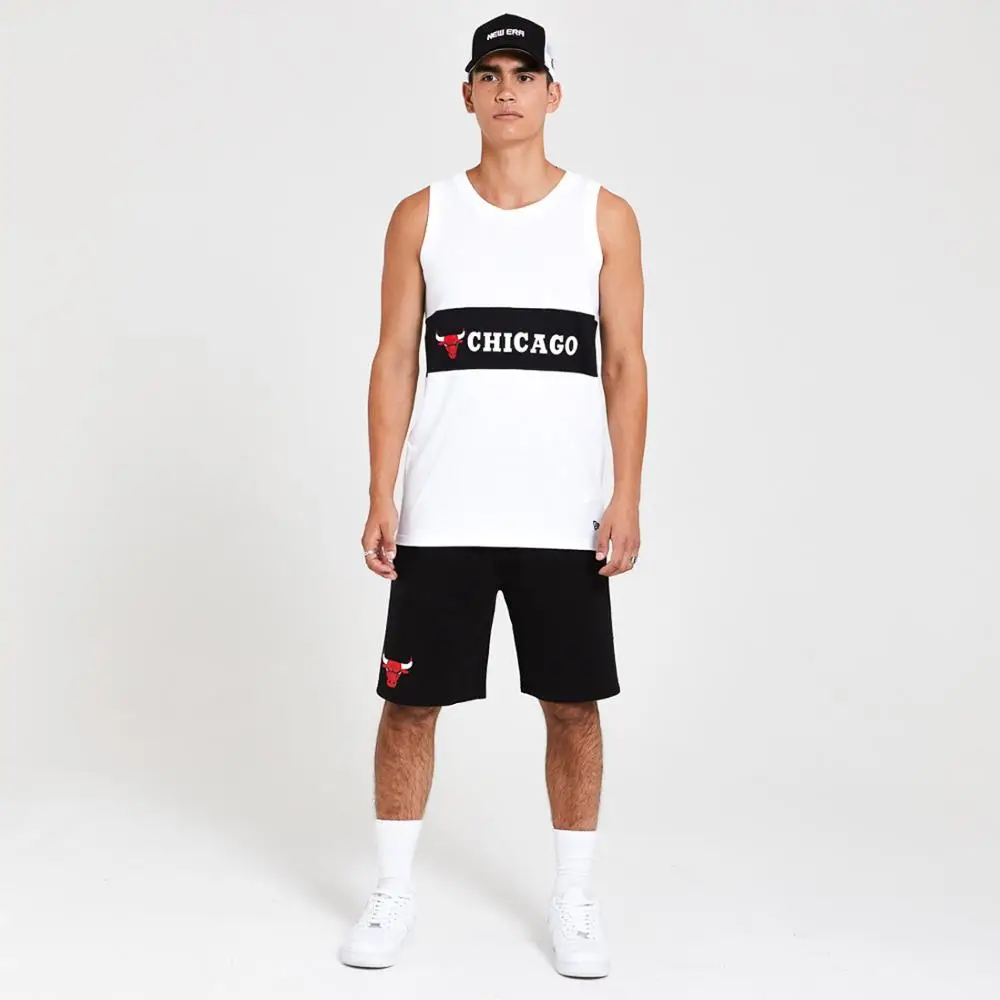 Майка New Era Chicago Bulls NBA черный белый|Мужские футболки| |