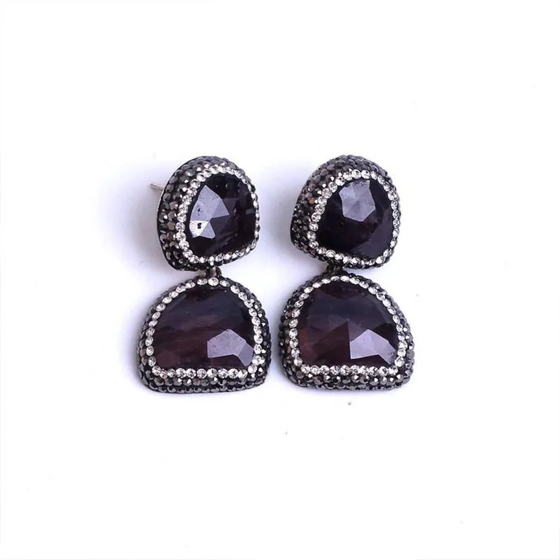 

Женские серебряные серьги с тигровым глазом ручной работы, специальный дизайн, подарочные серьги, серебряные серьги, серьги с драгоценными ...