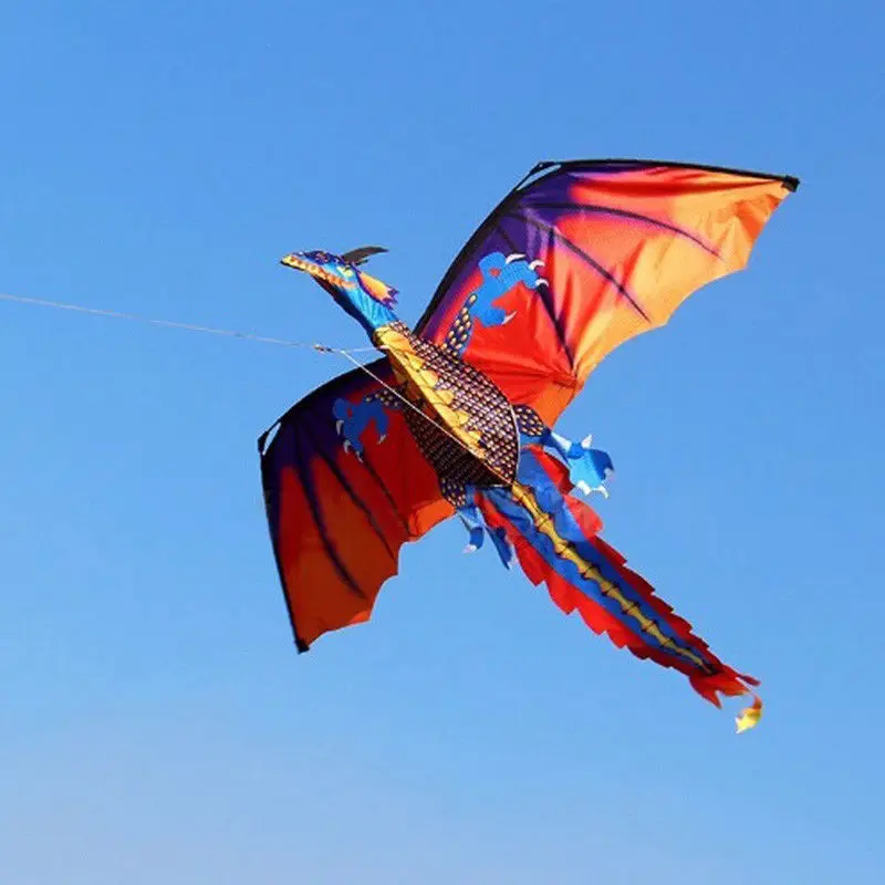 3D Dragon Kite одиночная линия с хвостом семейные уличные спортивные игрушки подарки