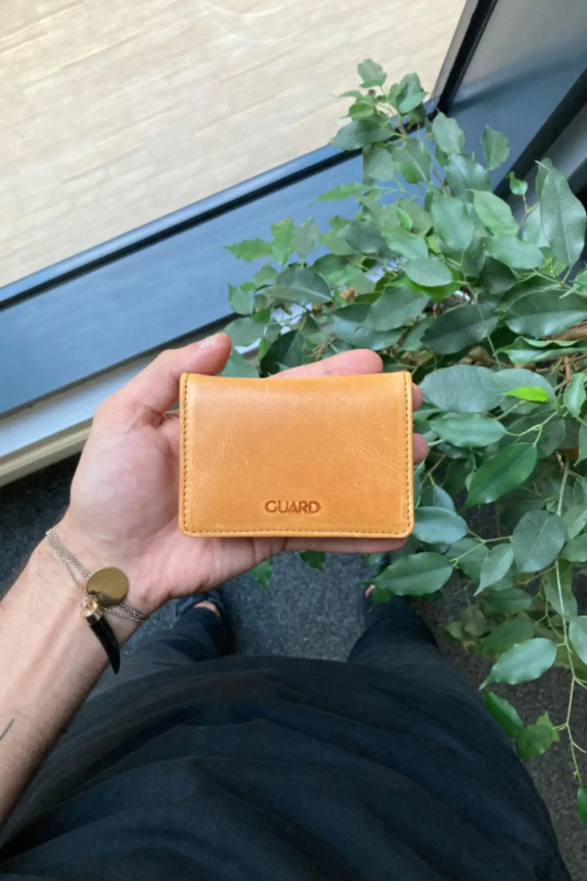 Минималистичный кожаный кошелек отделение для карт из кожи Крейзи держатель