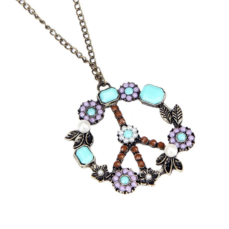 1 шт. богемные модные ожерелья и подвески Ретро жемчужное ожерелье с символом