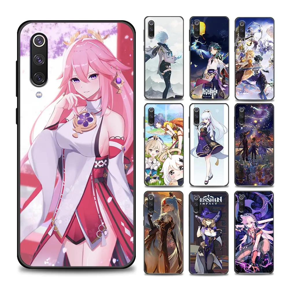 

Genshin Impact Phone Case for Xiaomi Mi A2 8 9 Lite SE Pro 9T CC9 E Note10 5G 10T S Pro Lite Soft Silicone Cover Coque