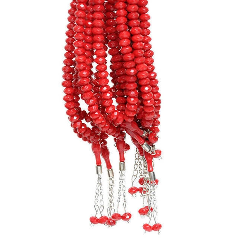 IQRAH Mat Kıristal Looking 99lu Hajj Umrah Hediyelik Rosary 10 PCS