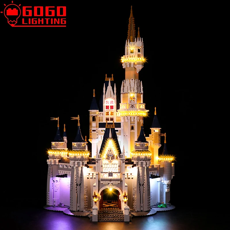 Набор светодиодных огней GOGOLIGHT для Lego 71040 Замок Архитектура Городской пейзаж Светильник Игрушечный набор (только не модель) на.