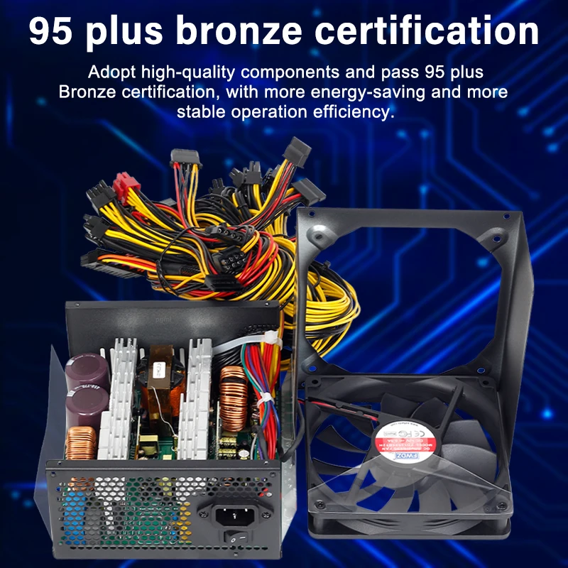 Новый блок питания для майнинга 2000 Вт 2400 2600 биткоина 180-260 В поддержка 8 дисплеев GPU