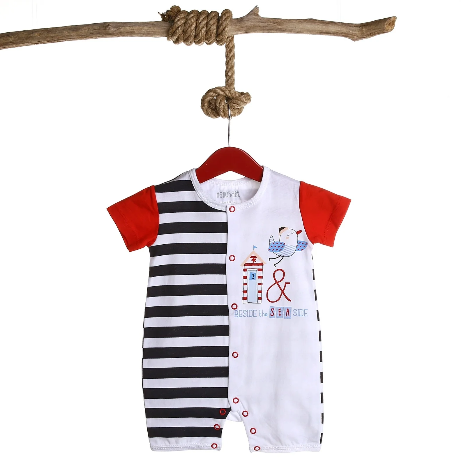 Ebebek HelloBaby/комбинезон в полоску для маленьких мальчиков |