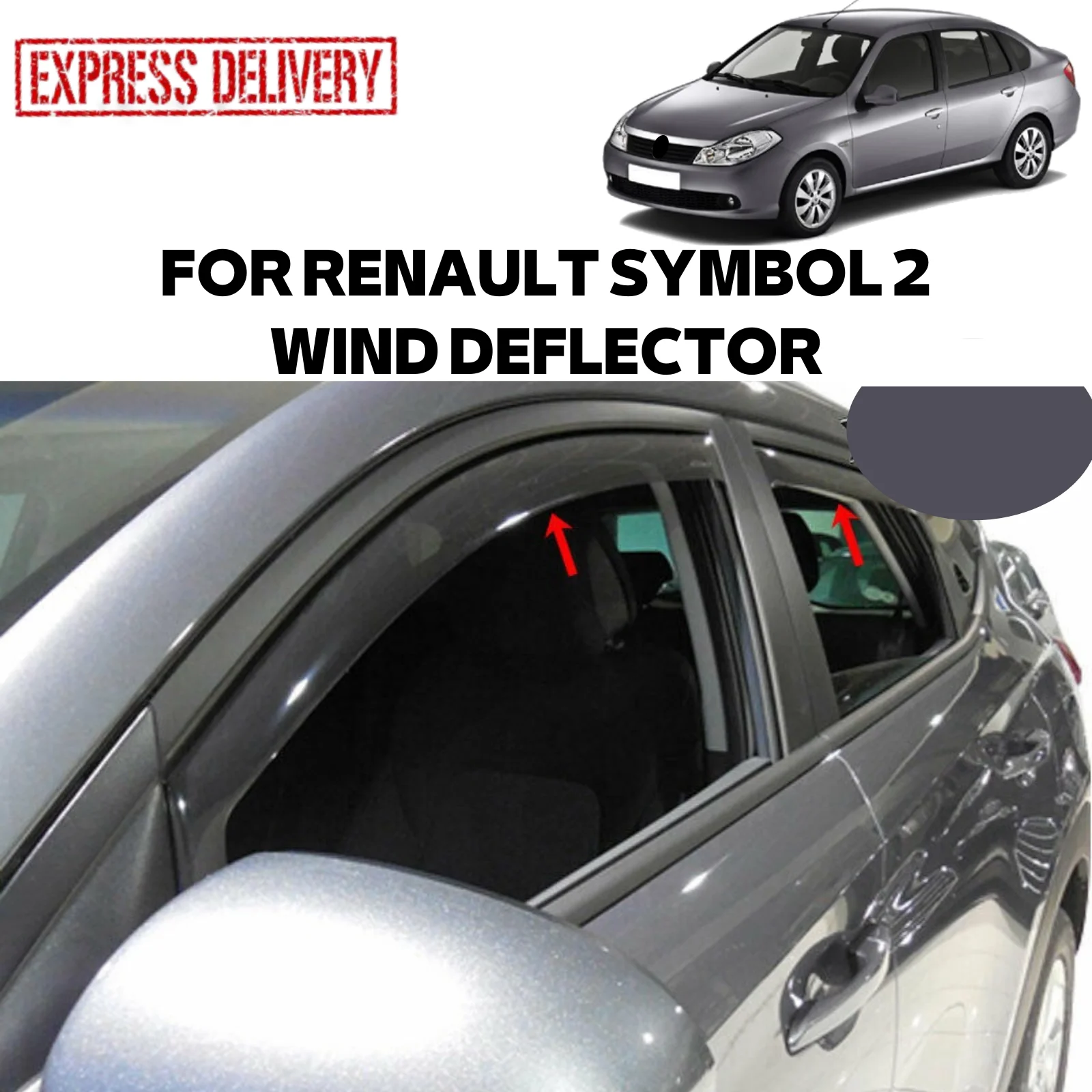 

Для RENAULT SYMBOL 2 SD 2009-2013, стеклянный чехол для автомобиля, аксессуары для защиты от дождя, Замена Дверей PARÇA