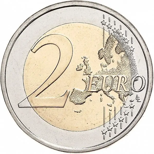 2 евро XXXIII летние Олимпийские игры Париж 2024 в блистере красного цвета Франция 2021