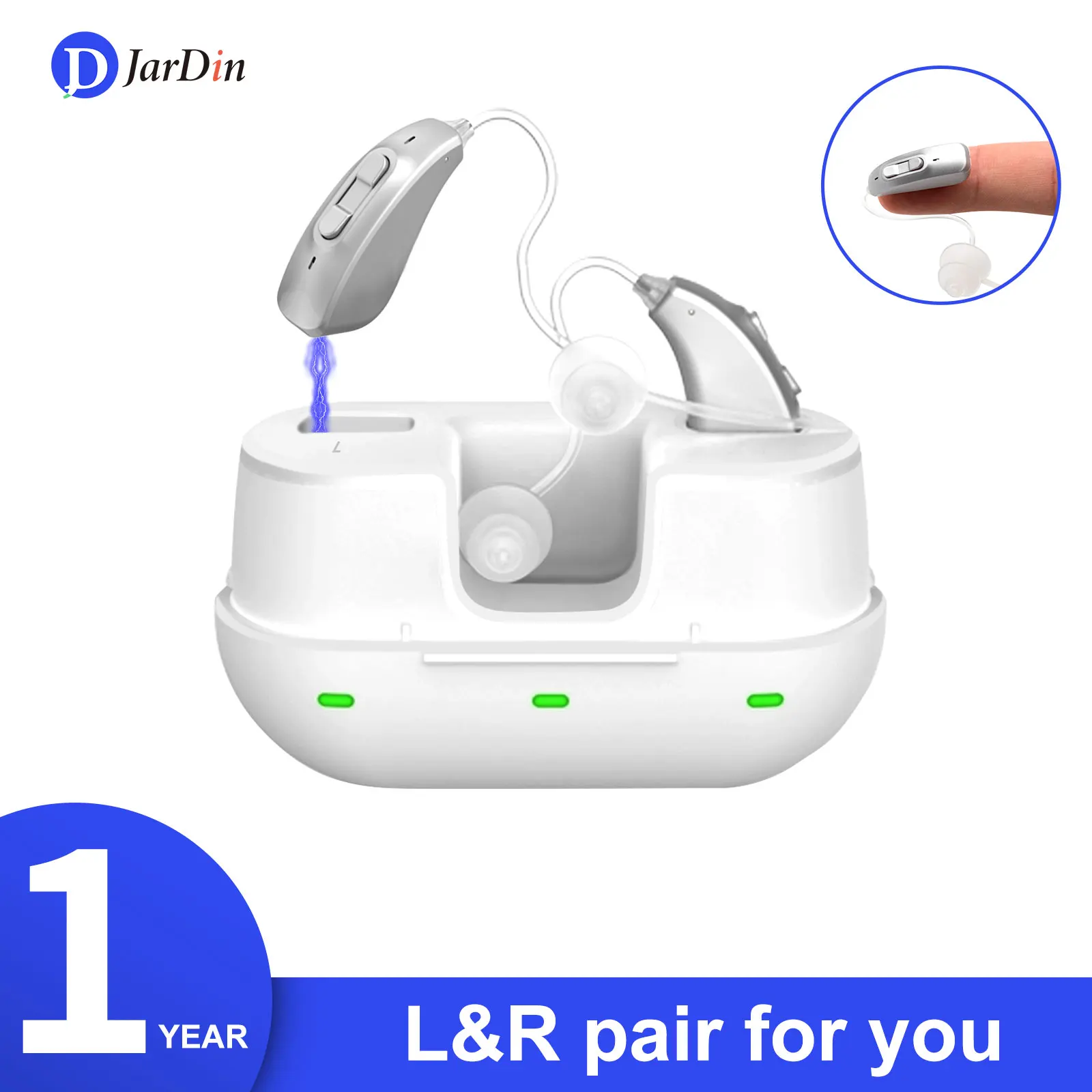 

Rechargeable Hearing Aids For Deaf High Power Digital 7-Channal Mini Sound Amplifier For Elderly Noise Reduce Ear aids A Pair