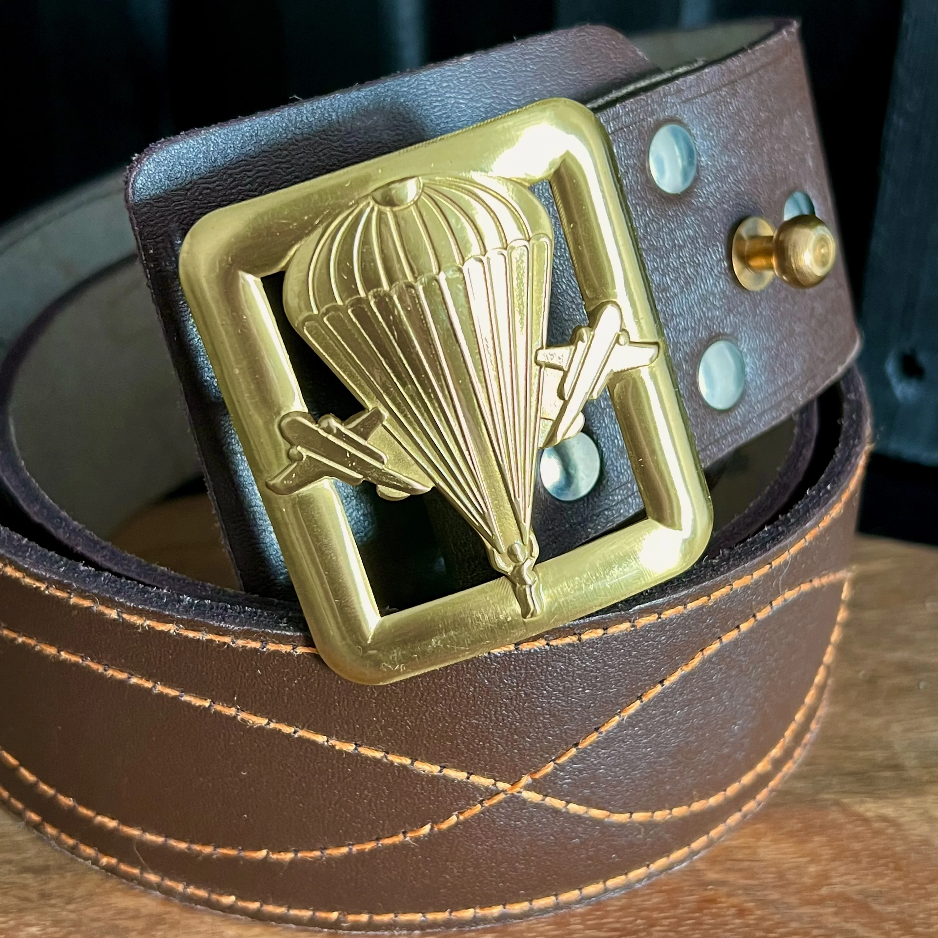 Ремень армейский СССР кожаный офицерский Генеральский парадный качественный