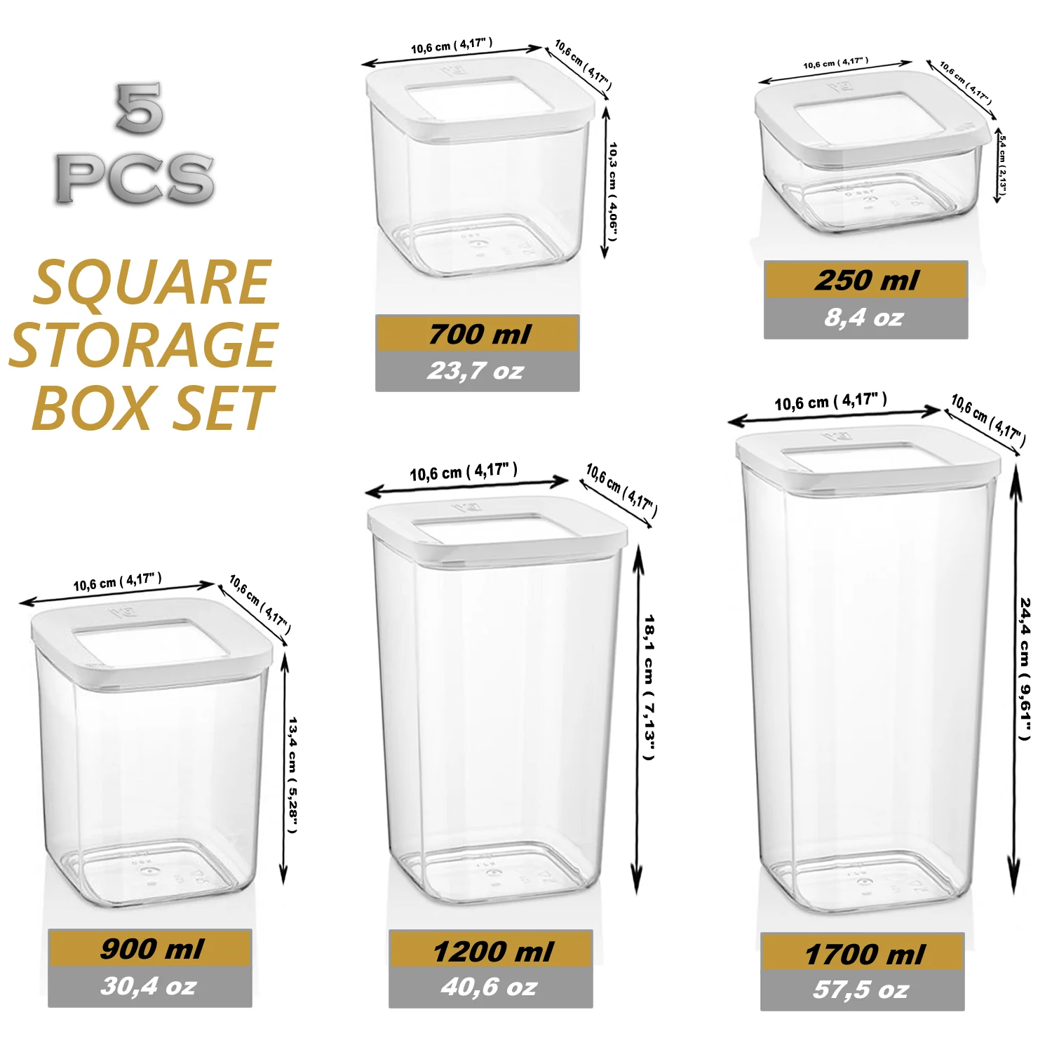 5-40 предметов Коробка для хранения Кладовая Кухня Холодильник Организатор Еда