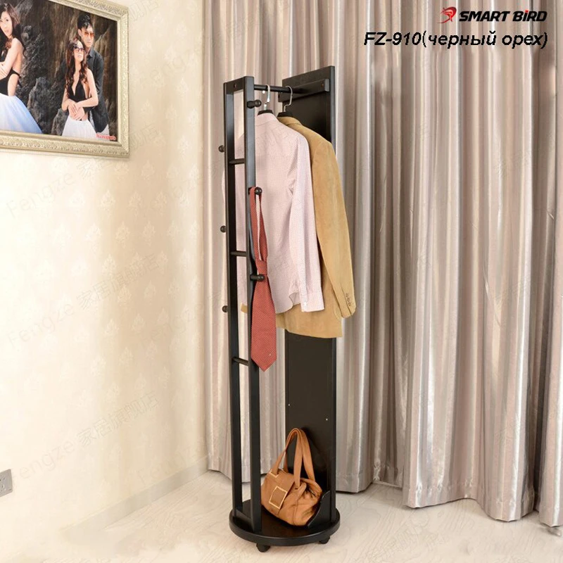 Зеркало напольное вешалка для одежды в прихожей дубовая древесина FZ-910 | Мебель