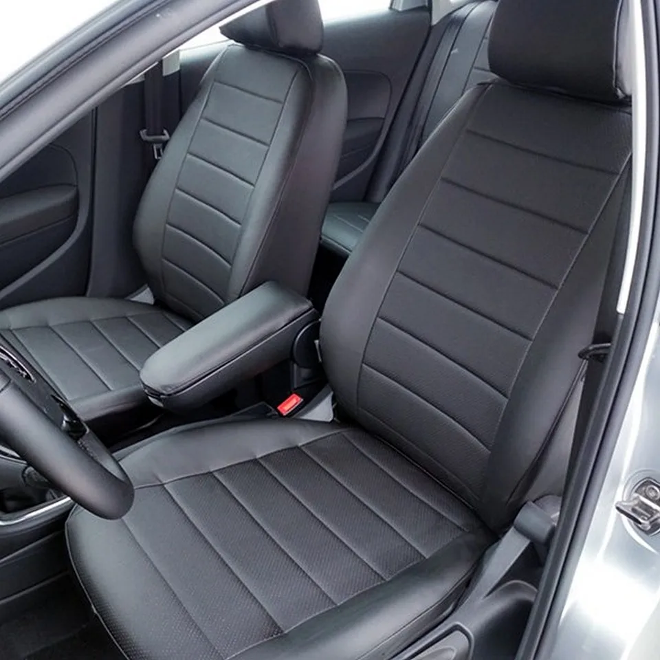 Для Volkswagen Polo Sedan 2009 2020 со спинкой 60/40 Комплект модельных авточехлов из экокожи