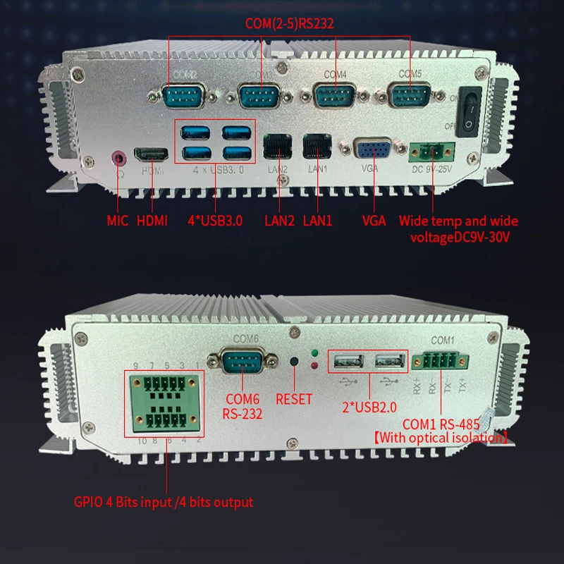 Новейший мини-компьютер 3865U Intel Процессор 4 Гб ram 64 SSD безвентиляторный