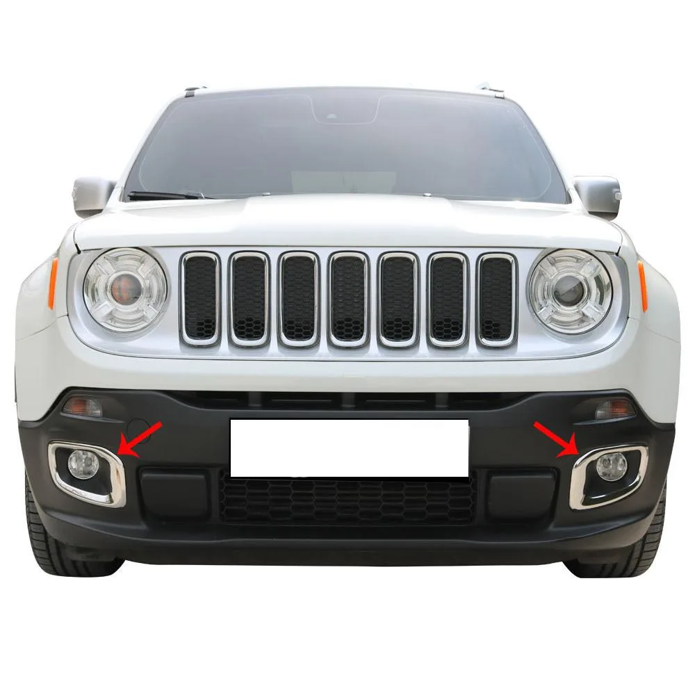 

Jeep Renegade Chrome Fog light Frame 2 Piece Stainless Steel (2014-2018)
