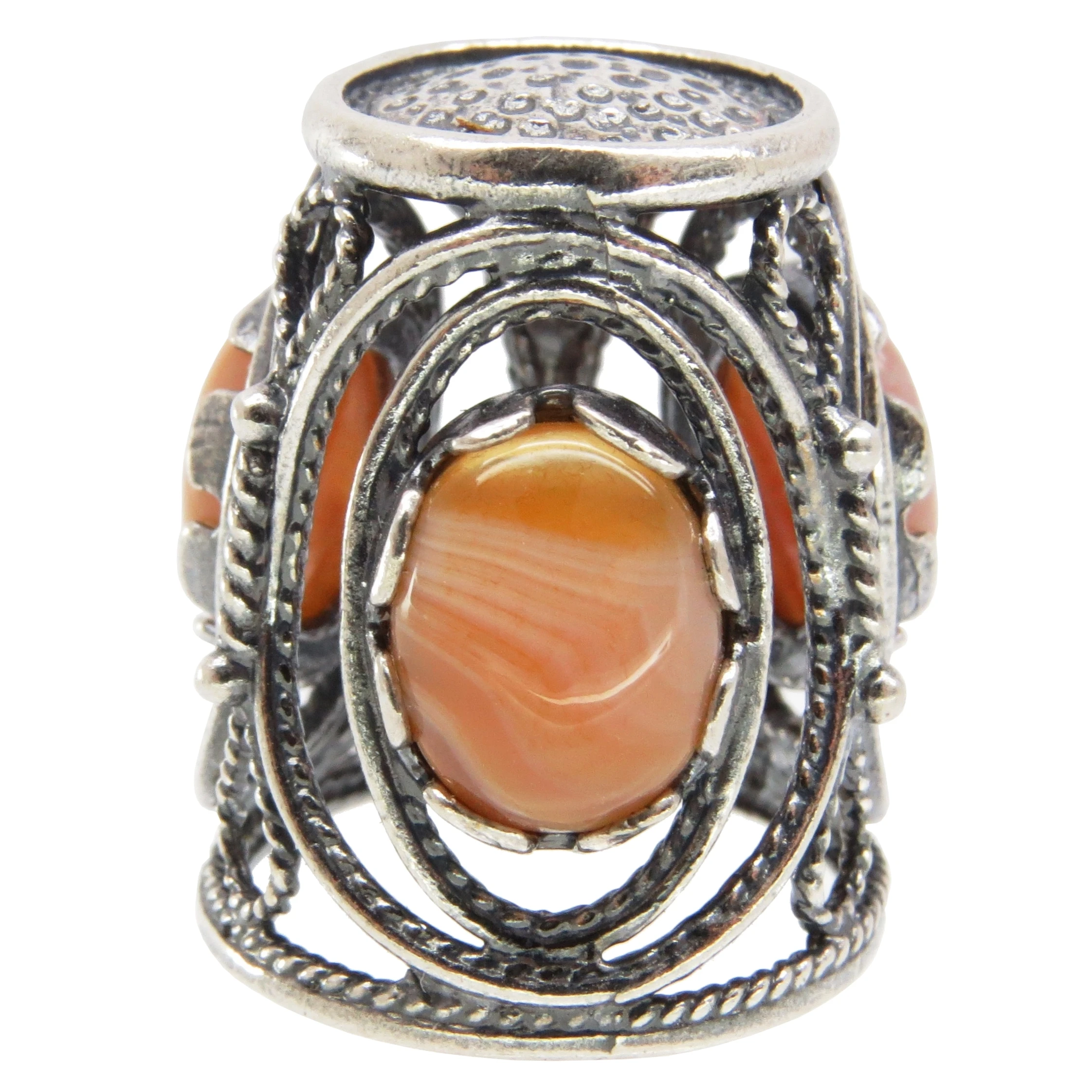 Напёрсток Сердолик камни скань наперсток подарок аксессуар сувенир