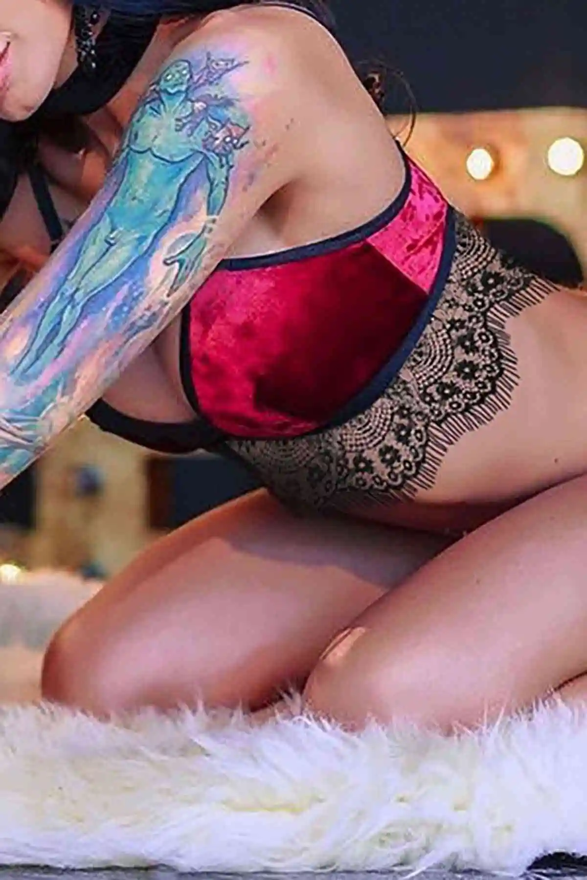 

Velvet bra panties suit red underwear women's sexy lace erotic set fashion lace hot sale 2021 summer