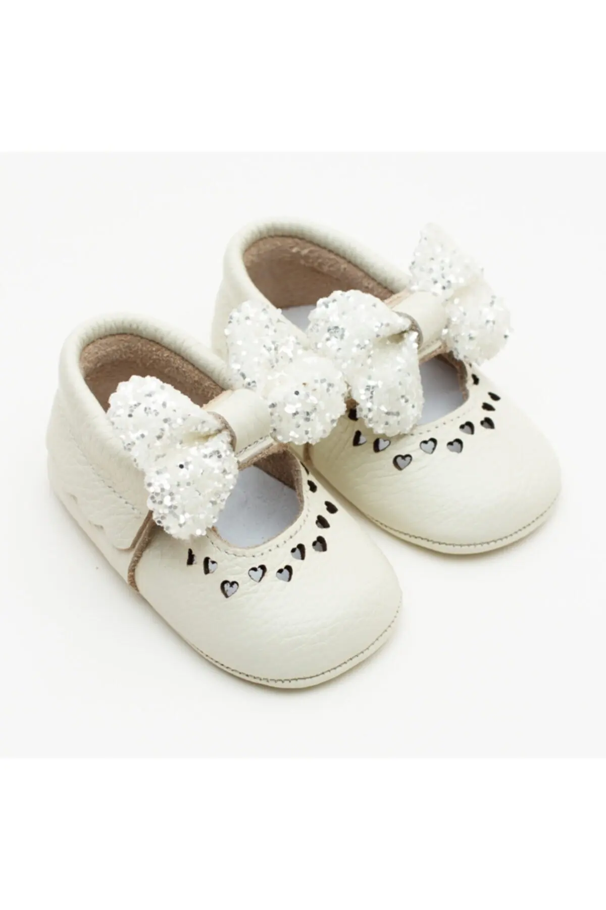 MyWondry натуральная кожа кремовый галстук-бабочка четыре сезона детские мокасины