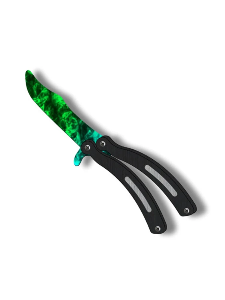 набор деревянный нож бабочка керамбит кс го игрушка деревянная cs go | Игрушки и