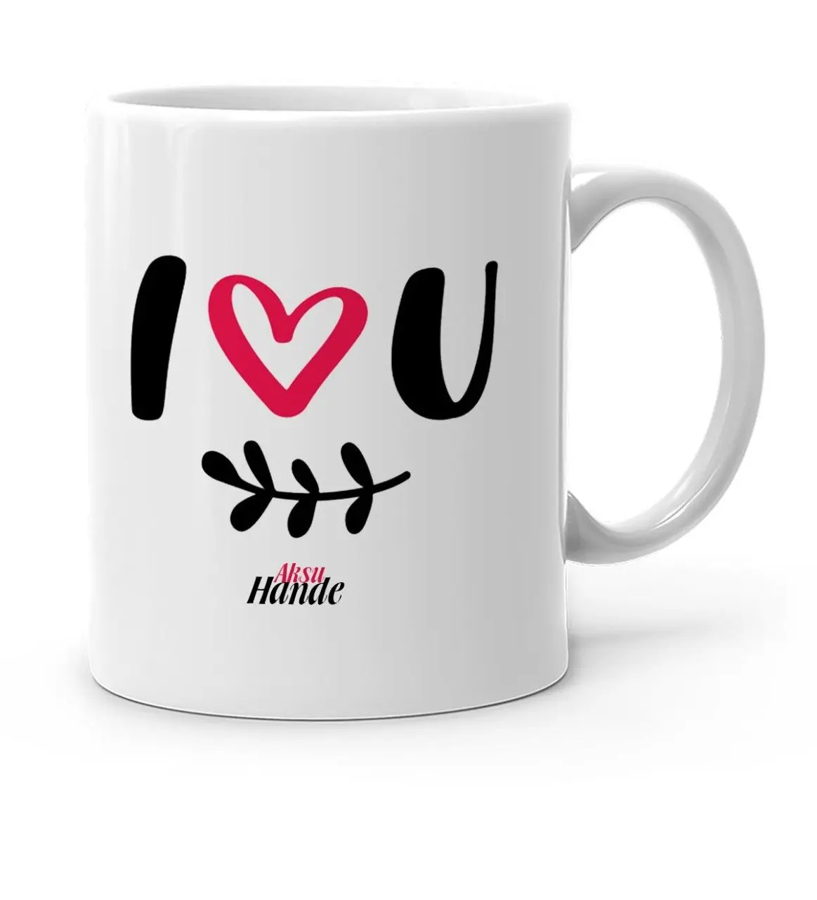 

Персонализированная белая кружка Love You-3