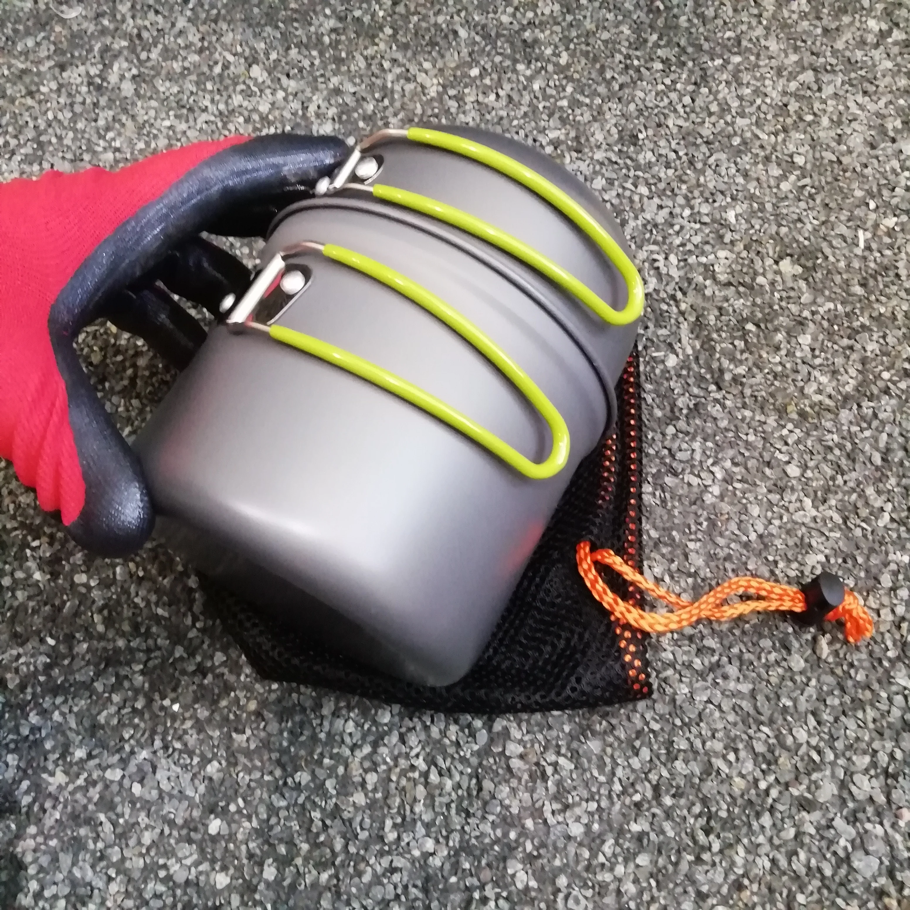 Походный набор посуды 4 Котелка для походов и туризма походная посуда пикника