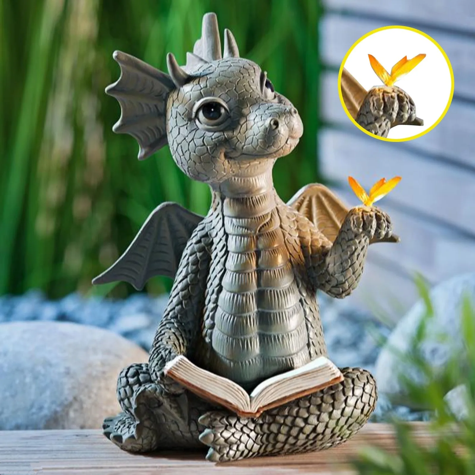 

2PCS Cute Dinosaur Resin Home Decor Decoration Household Pendant Outdoor Garden Crafts Home & Living Wall Art Yard Art