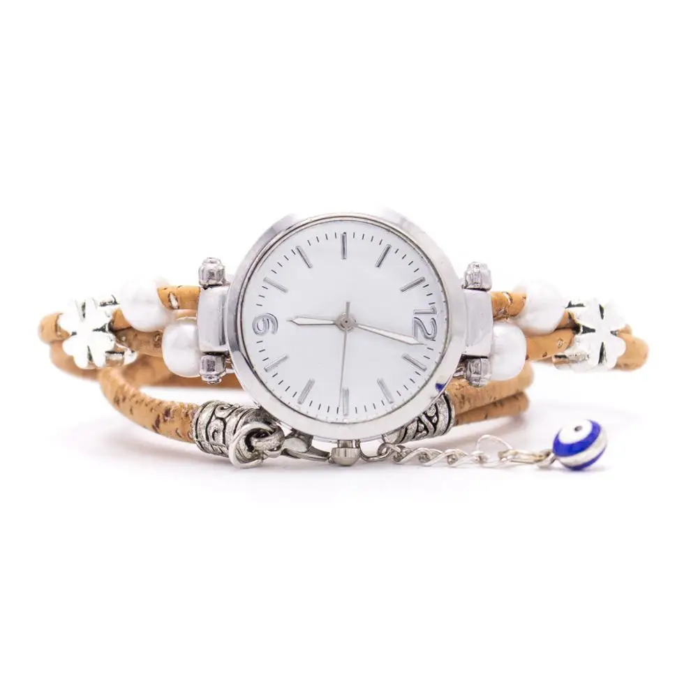 Пробковый ремешок для женских часов натурального цвета | Наручные часы