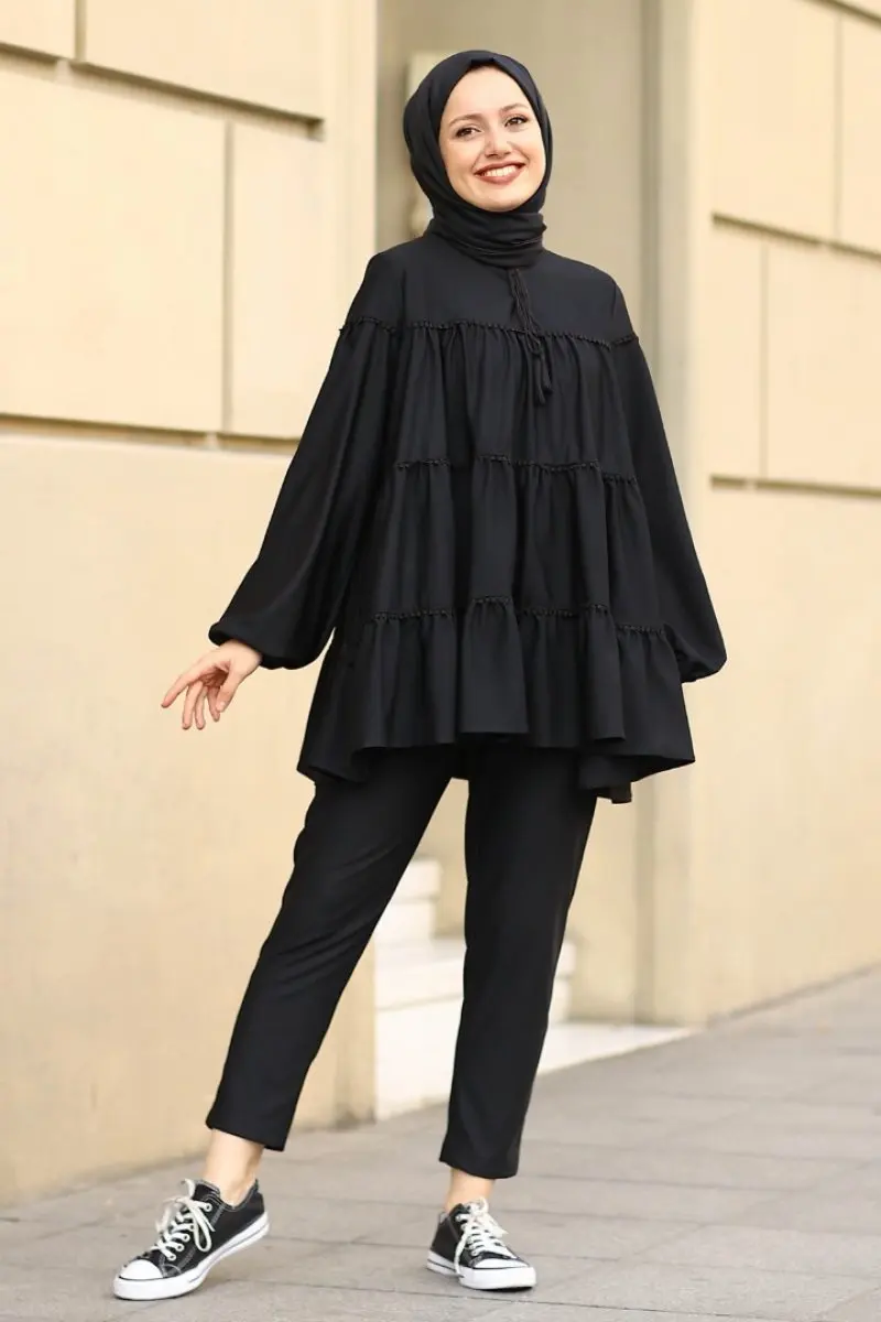 Andrean Calças Túnica Feminina Muçulmano Moda Hijab Vestuário Vestido Dubai Marroquino Inglês 3 High Quality Ocasiões Especiais