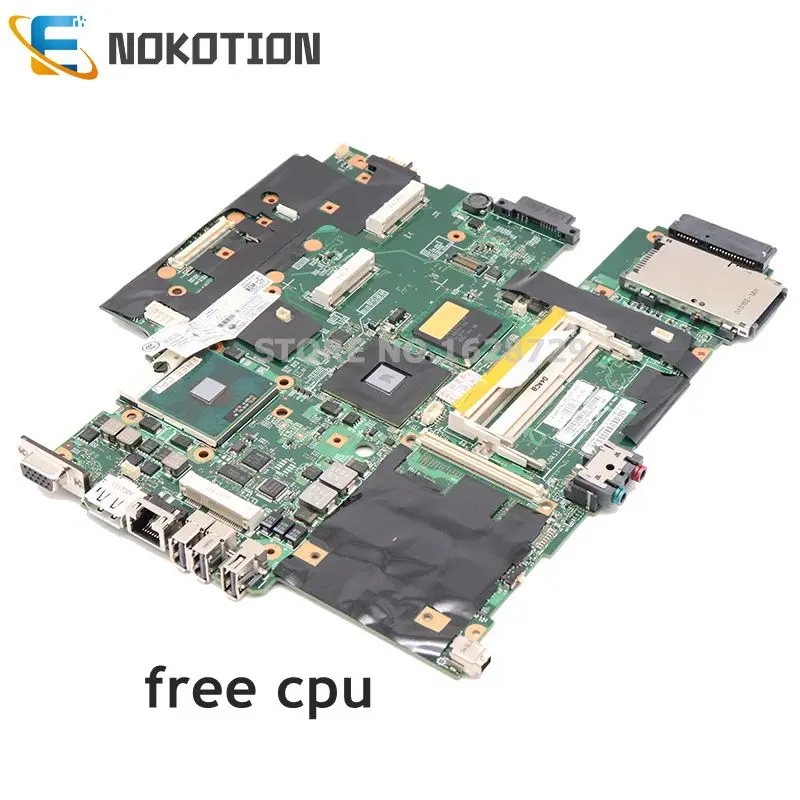 

Материнская плата NOKOTION 60Y3763 63Y1429 для Lenovo ThinkPad T500, материнская плата ноутбука GM45 DDR3, свободный процессор