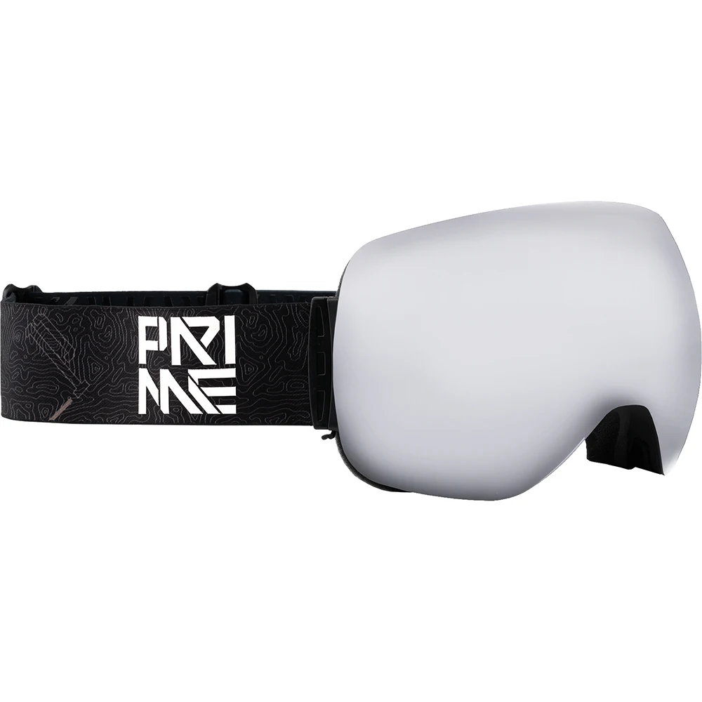 Маска PRIME Snowboards AVIATOR для сноуборда и горных лыж серая | Спорт развлечения
