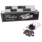 Пластиковая доска Rummy для игры на 2-4 человека, Высококачественная плитка, Красивые мотивы, кемпинг, путешествия, развлечения, для мужчин и женщин