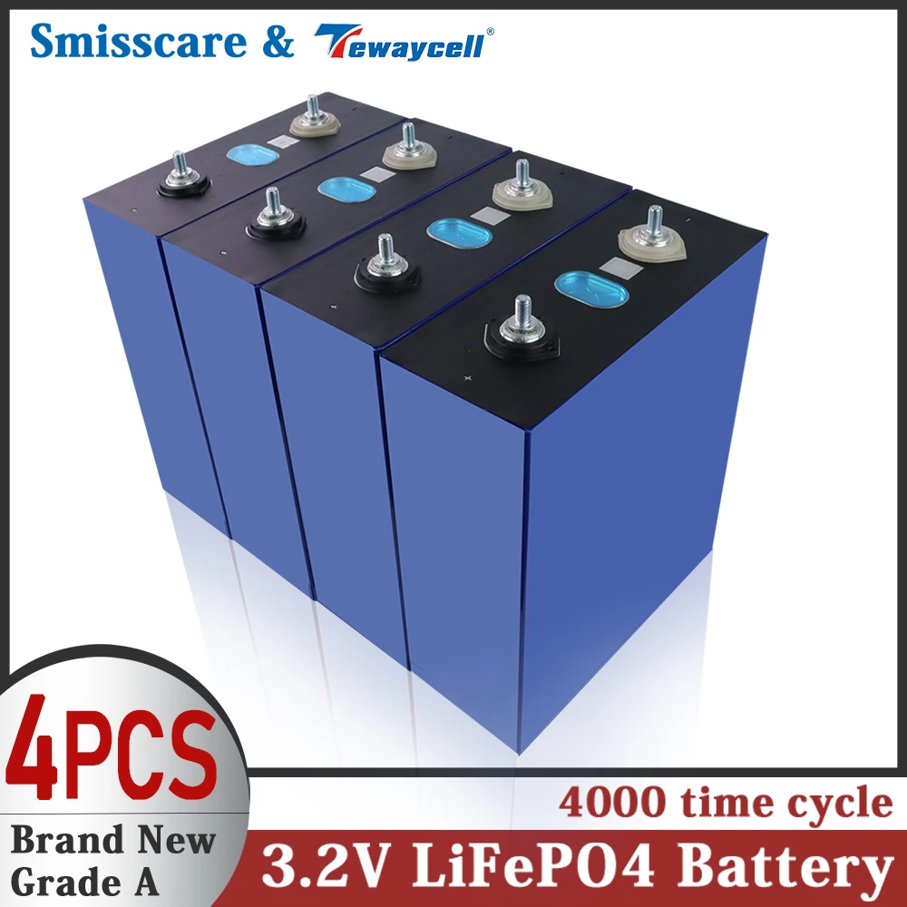Grade A 280Ah 240Ah 155Ah 12V Lifepo4 Rechargable Battery Pack 3.2V  Lithium Iron Phosphate Prismatic 24V Solar EU US TAXFREE