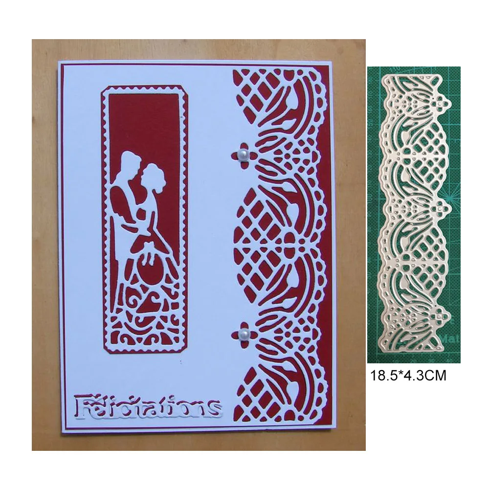 

2021 New Cutting Dies Metal Dies Lace Edge Die Scrapbooking Album Card Making Embossing Stencil Die cuts Decoration